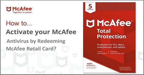 mcafee add retail card.
